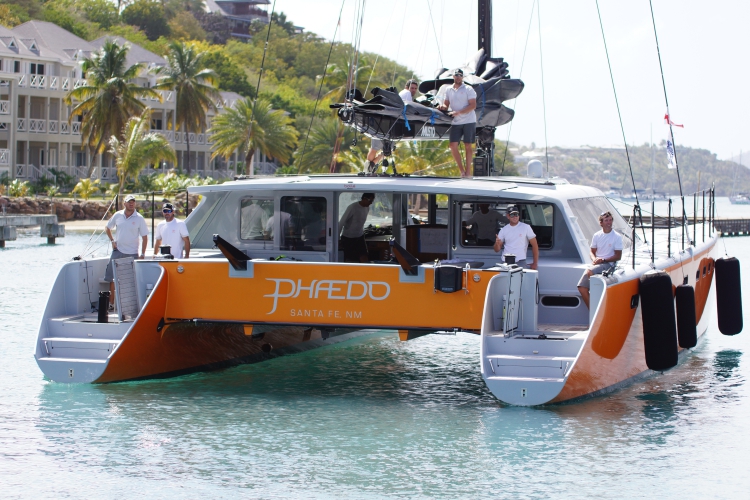 Phaedo arriving in Antigua
