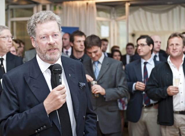 Andrew McIrvine, RORC Commodore at the Opening Party, Royal Yacht Squadron